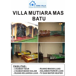 villa mutiara mas - villa batu, malang