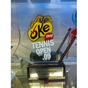 plakat fiber trophy golf piala golf plakat fiber akrilik kristal timah logam grafir laser engraving perlombaan kejuaraan pospeda poprov pekan olahraga daerah pekan olahraga provinsi propinsi penghargaan souvenir hadiah promosi masa bakti masa kerja tenis
