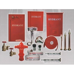 fire fighting equipment | hydrant box | hydrant pillar | siamese connection | fire hose | hydrant valve | hose rack | hose nozzle |