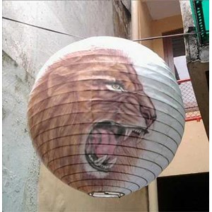 lampion bola singa