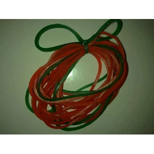 karet gelang pentil warna merah hijau