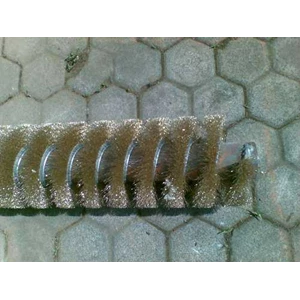 sikat spiral kawat baja / open steel wire spiral brush-1