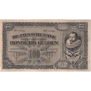 uang kuno seri jp coen 100 gld