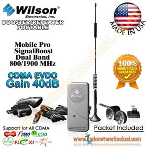 repeater/ booster portable cdma evdo 800/ 1900mhz wilson signalboost mobilepro 801241