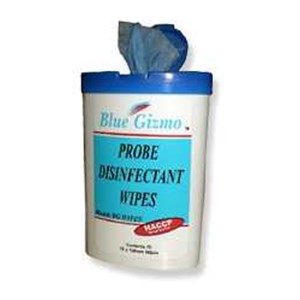 blue gizmo probe disinfectant wipes model: bg wipes