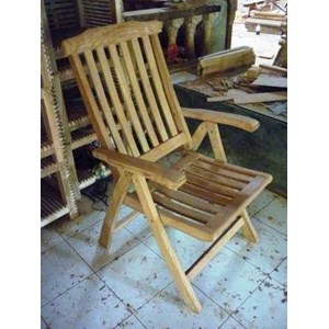 reclining teak chair