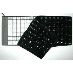 protector keyboard motif hitam