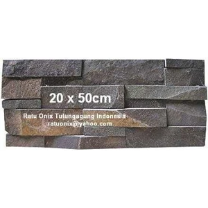 batu slate wall cladding - batu alam untung dinding