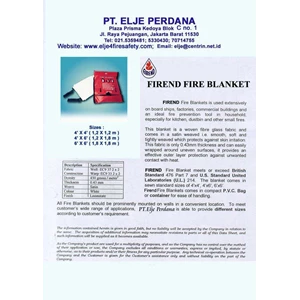 fire blanket / selimut api kebakaran ukuran 1, 2 x 1, 2 m; 1, 2 x 1, 8 m; 1, 8 x 1, 8m cw soft case firend, + 62.21.5330430; 53671197; fibreglass non asbestos, zetex plus, www.elje4firesafety.com, email : elje@ centrin.net.id; hub tel : 021.5330430 huntin