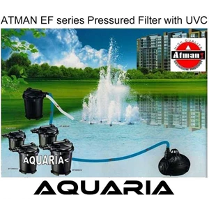 atman filter kolam ef series dengan uv atman pressure filter with uvc-1