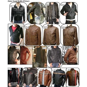 jaket semi kulit casual pria & wanita ( oscar)