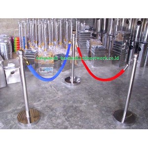 tiang antrian stainless standing barrier