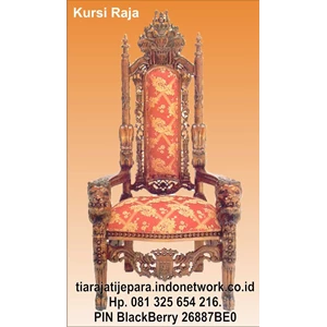 kursi raja ukiran singa