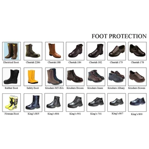 safety shoes, rubber boots