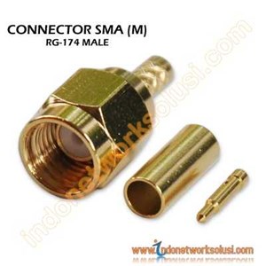 konektor kabel rg174 sma m ( male)