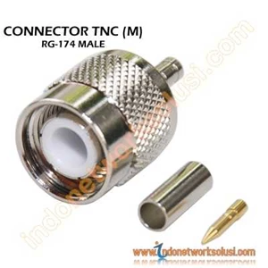 konektor kabel rg174 tnc m ( male)