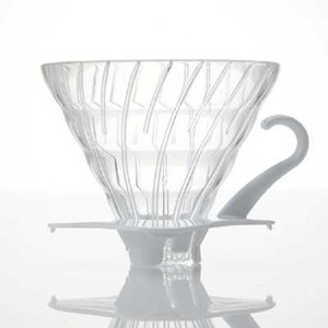 hario vdg-02w v60 glass dripper white handle