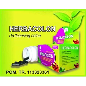 herbacolon ( kapsul ekstrak pembersih usus)