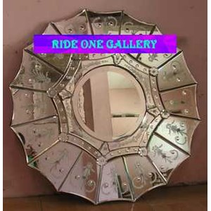 wall mirror craft, round mirrors - cermin gantung batik desain - newyg001 | rideonegallery.com