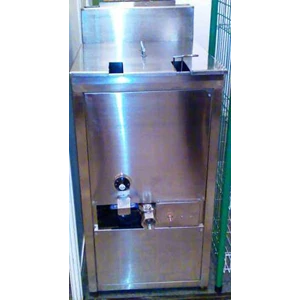 deep fryer stainless steel otomatis/ matic with timer & heat controller