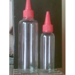 botol pet tinta ukuran 100 ml dan 200 ml tutup runcing