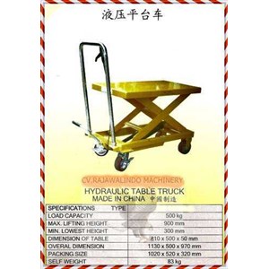 hydraulic table truck