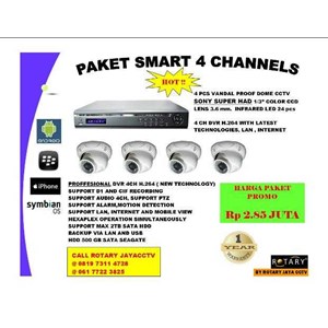 paket cctv 4 channels