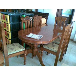meja makan semi