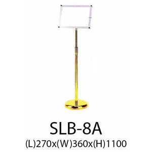 standing signg frame with light