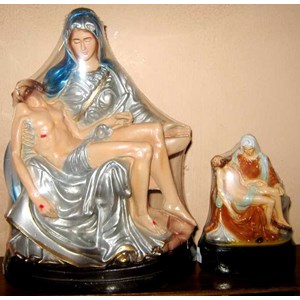 patung pieta 25 cm, 12 cm