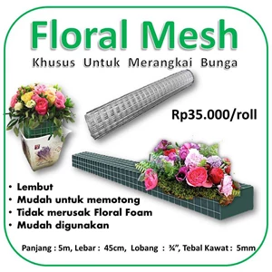 floral mesh ( kawat loket) khusus untuk berangkai bunga-1