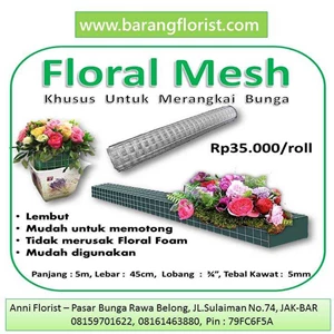 floral mesh ( kawat loket) khusus untuk berangkai bunga