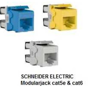 schneider electric modular jack cat5e & cat6