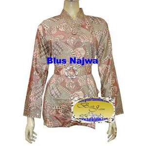 blus batik najwa, ready stok