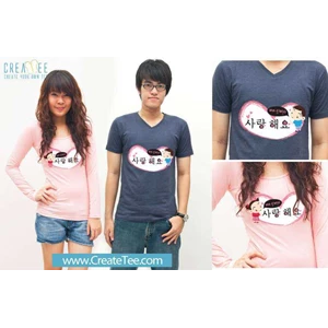 t-shirt korea couple