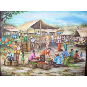 lukisan pasar