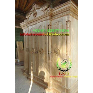 king cupboard full carving 4doors