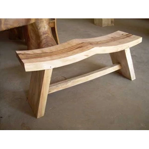 suar wood stool 2 seater