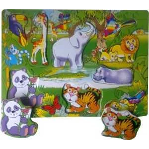 puzzle pengenalan hewan liar