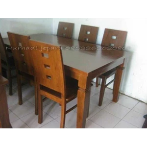 kursi makan minimalis triple