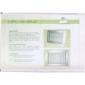 supply air grille almunium