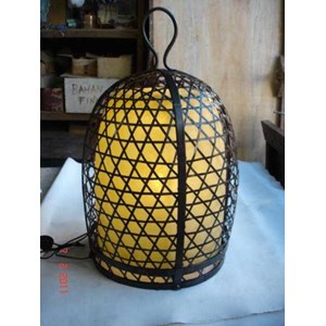 lampu kuningan model kurungan ayam bali