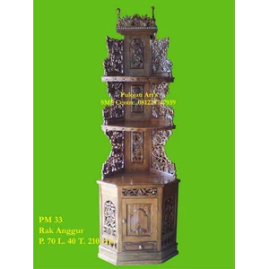 rak motif ukiran anggur