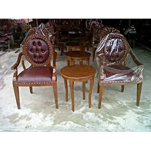 kursi teras lowis oval
