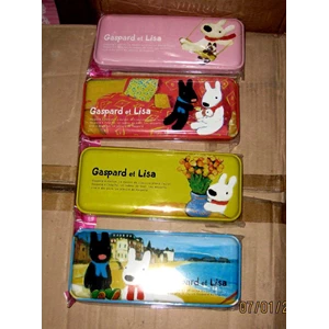 pencil case kaleng gaspard et lisa