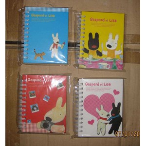 buku spiral ( ring book) gaspard et lisa
