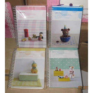 buku spiral ( ring book) b. boneka