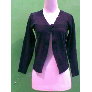 cardigan rajut hitam