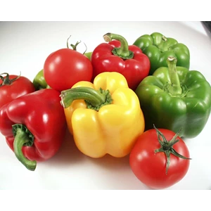 paprika merah, kuning, dan hijau