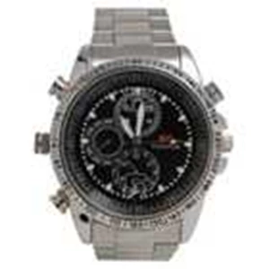 kamera pengintai bentuk jam tangan | spy watch camera water resisten stainless | jam tangan kamera 4gb tahan air